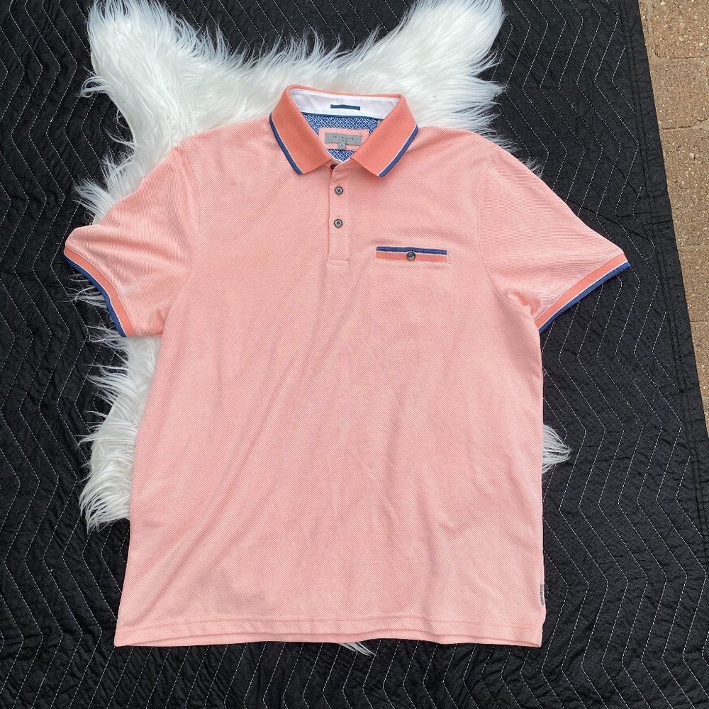 Ted Baker Habtat Soft Touch Polo Shirt Frog